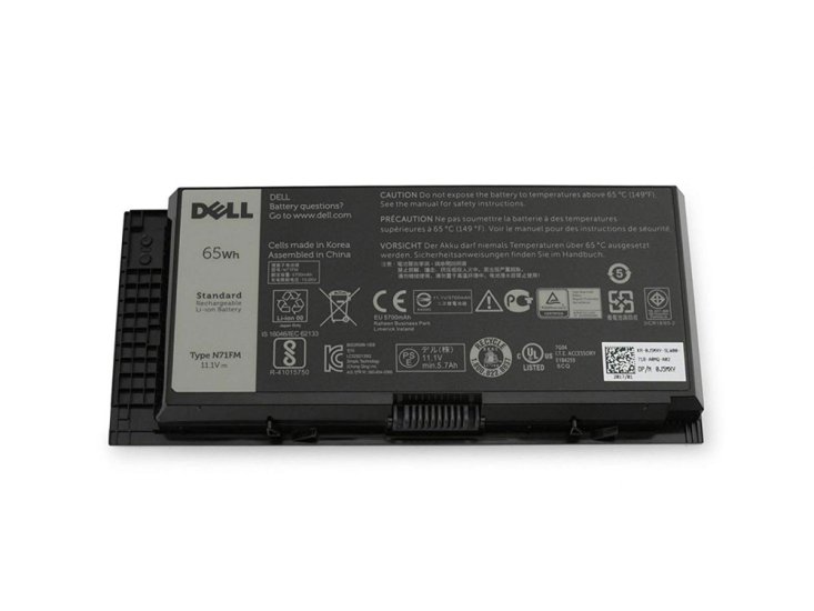 Originale 65Wh 6 Cell Batteria Dell N71FM 5V19F 451-BBGN - Clicca l'immagine per chiudere