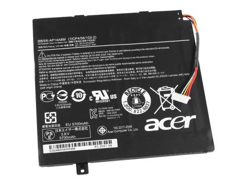 Acer Iconia Tab 10 A3-A20-K7SZ A3-A20-K5TM Batteria 22Whr