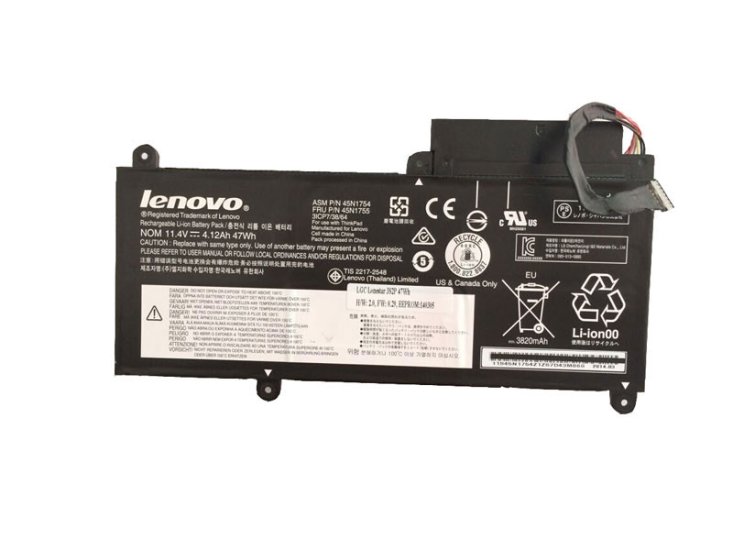 Lenovo 45N1754 45N1755 45N1756 45N1757 Batteria 47Whr - Clicca l'immagine per chiudere