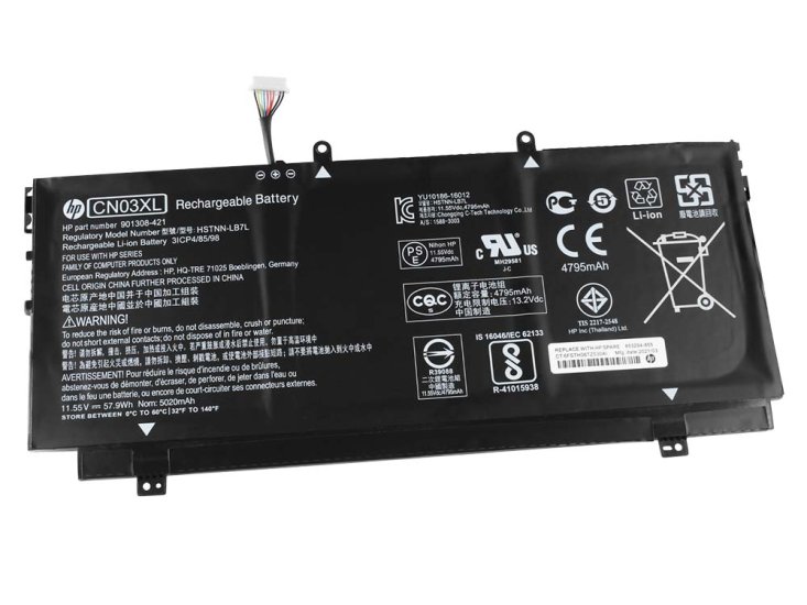 5020mAh 57.9Wh 3-Cell HP ENVY 13-ab003nt 13-ab039tu Batteria - Clicca l'immagine per chiudere