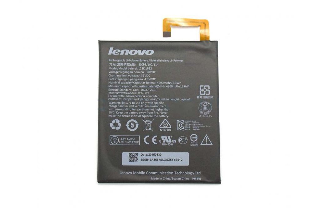 Originale Lenovo 35045342 Batteria 16Wh 4200mAh 1-Cell