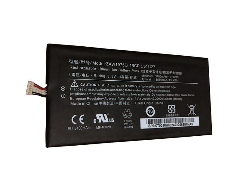 Originale Acer 1/ICP3/61/127 Batteria 12.92Wh 3400mAh 1-Cell - Clicca l'immagine per chiudere