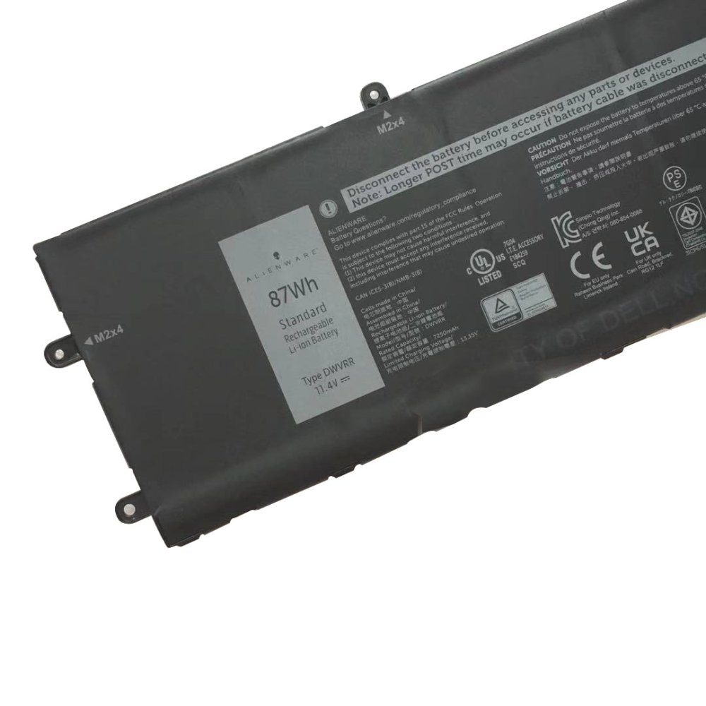 Originale 7250mAh 87Wh 6-Cell Dell Alienware x17 R1 Batteria