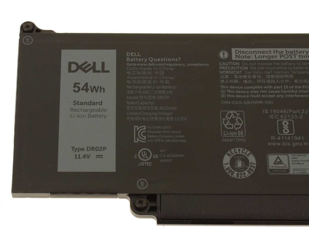 Originale 4623mAh 54Wh 3-Cell Dell Precision 3580 Workstation Batteria