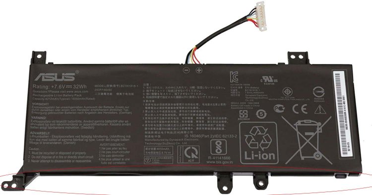 Originale 32Wh 2-Cell Asus X409DL X409FB X409DJ Batteria - Clicca l'immagine per chiudere