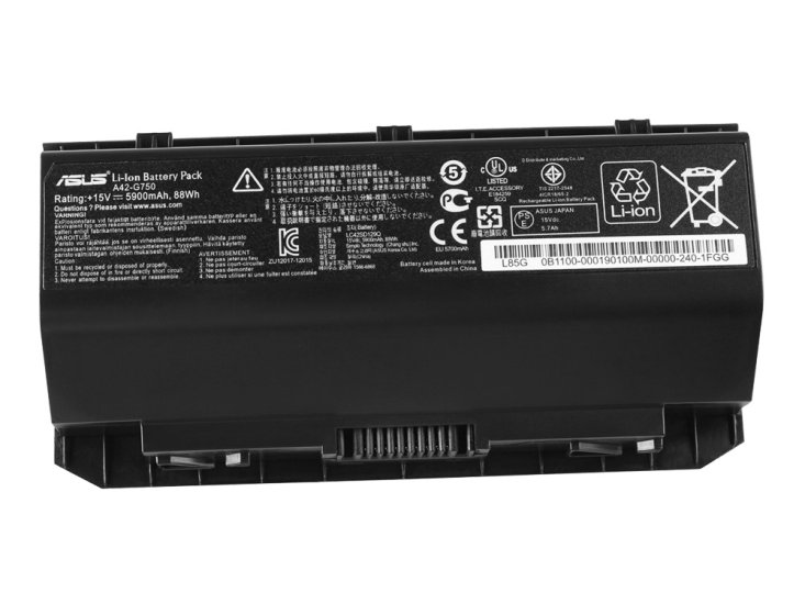 Asus A42-G750 0B110-00200000 G750JS-RS71 Batteria 5900mah - Clicca l'immagine per chiudere