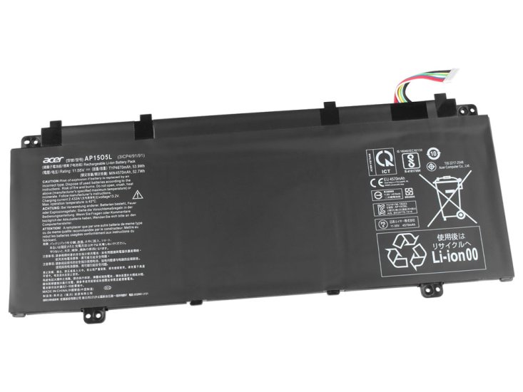 Originale Acer 3ICP4/91/91 Batteria 53.9Wh 4670mAh 3-Cell - Clicca l'immagine per chiudere