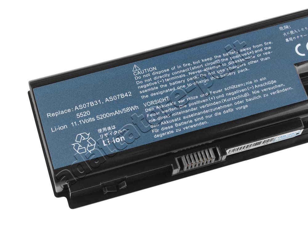 Batteria Acer BT.00603.033 5200mah 6-Cell