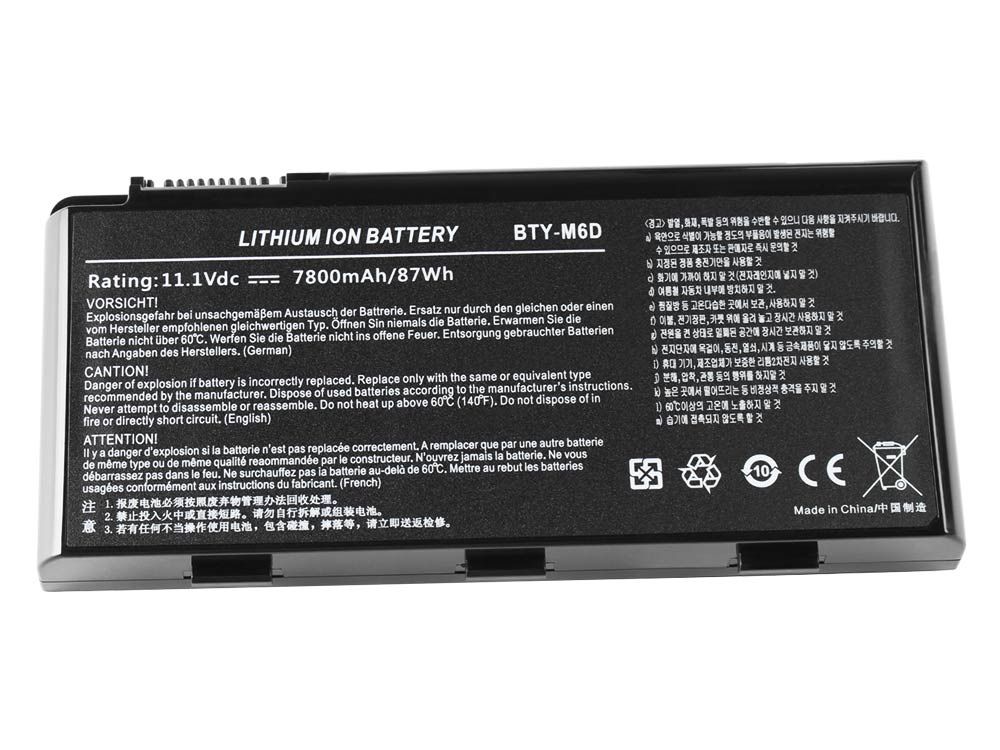 Medion Erazer X7833 Batteria 7800mAh