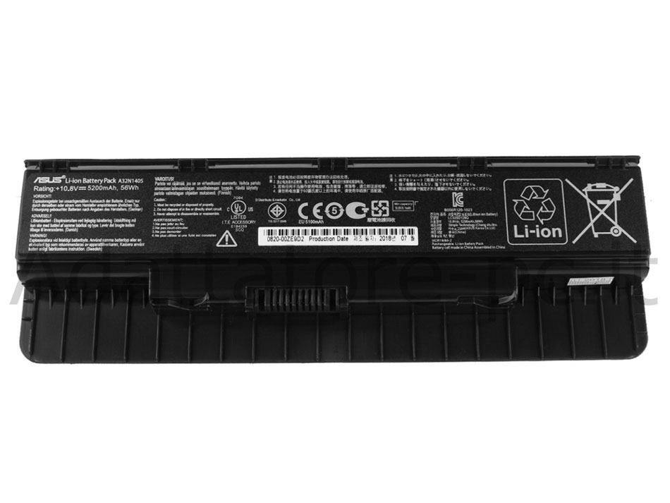 Asus N76 Batteria 5200mAh 6Cell