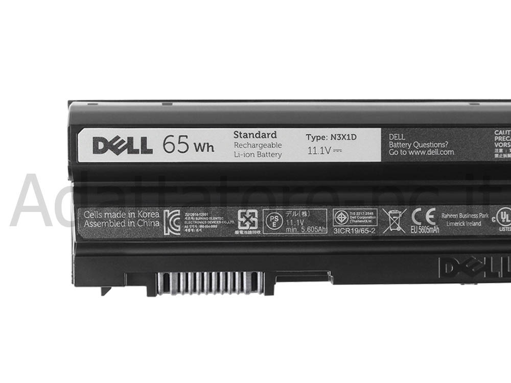 Dell 2N6MY Batteria 65Wh 6Cell