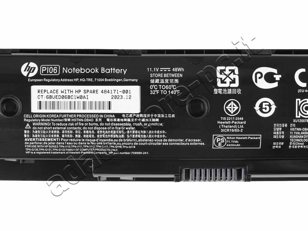 Originale 4200mAh 47Wh 6 Cell Batteria HP Pavilion 15-e011eia