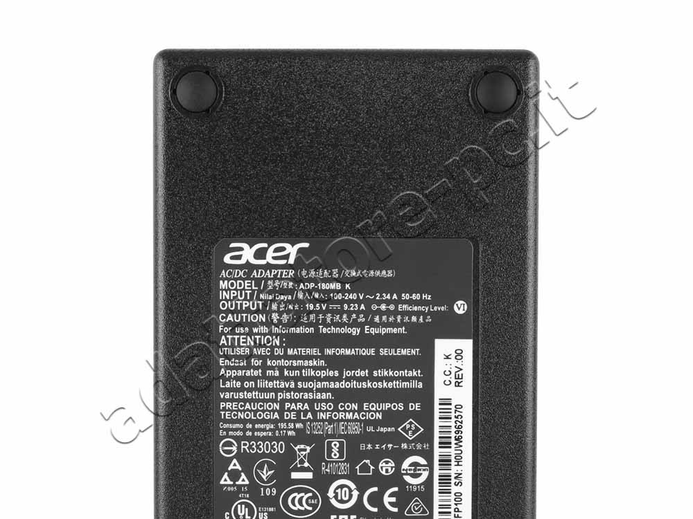 Originale Alimentatore Acer Predator Helios 300 G3-571-76HW 180W +Cavo