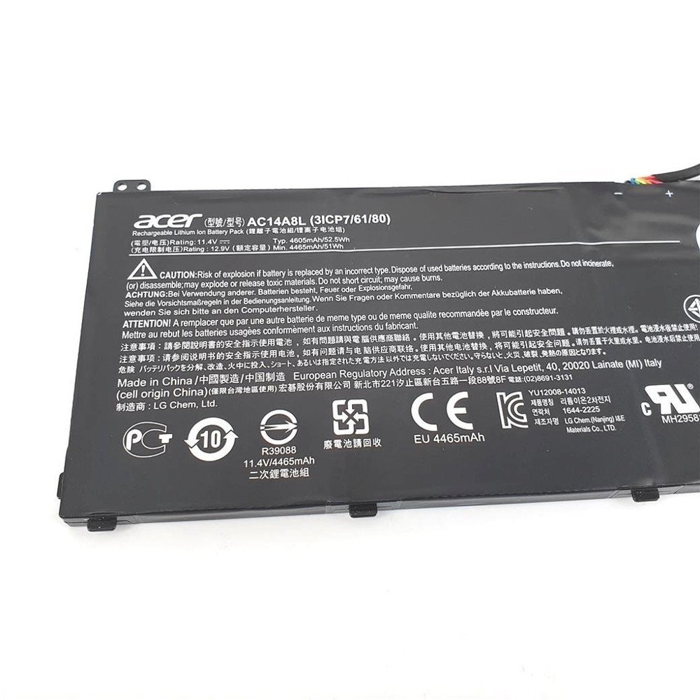 Acer Aspire V17 MS2395 VN7-791g-70bu VN7-791G-73AW Batteria 4605mAh