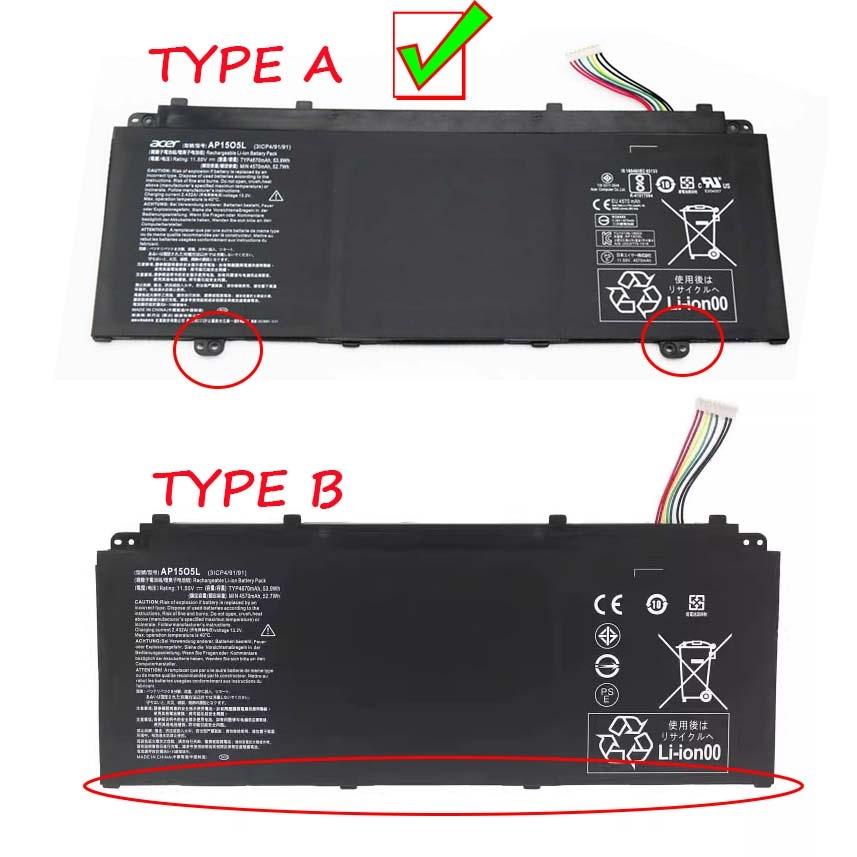 Originale Acer 3ICP4/91/91 Batteria 53.9Wh 4670mAh 3-Cell