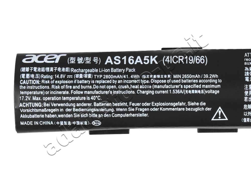 Originale Acer AS16A7K Batteria 41.4Wh 2800mAh 4-Cell