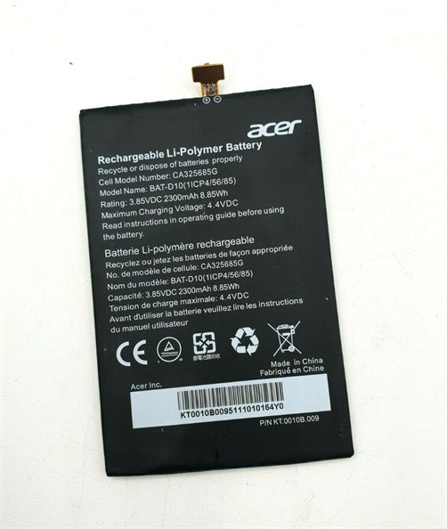 Originale Acer 1ICP4/56/85 Batteria 8.85Wh 2300mAh 1-Cell