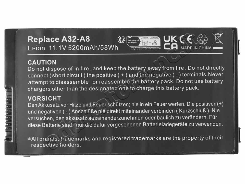 Asus 32-F80H Batteria 49Wh 4800mAh