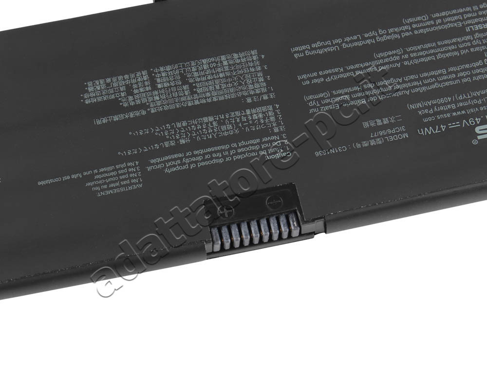 Originale 4165mAh 47Wh 3-Cell Asus C31N1636 Batteria