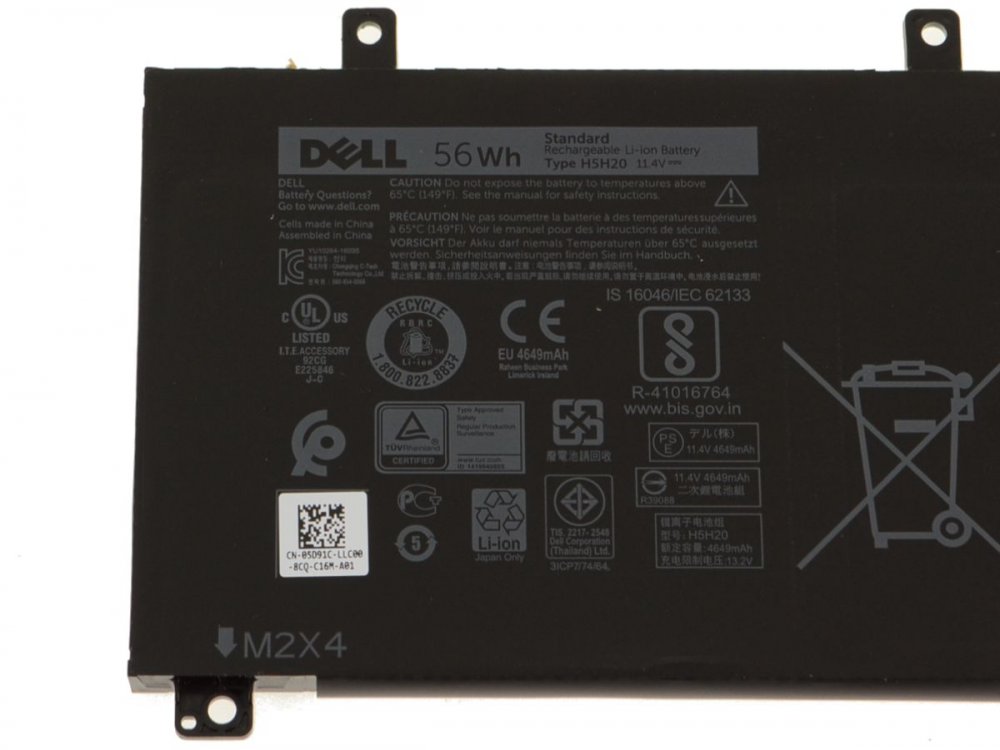 Originale Dell Inspiron 7591 Batteria 56Wh