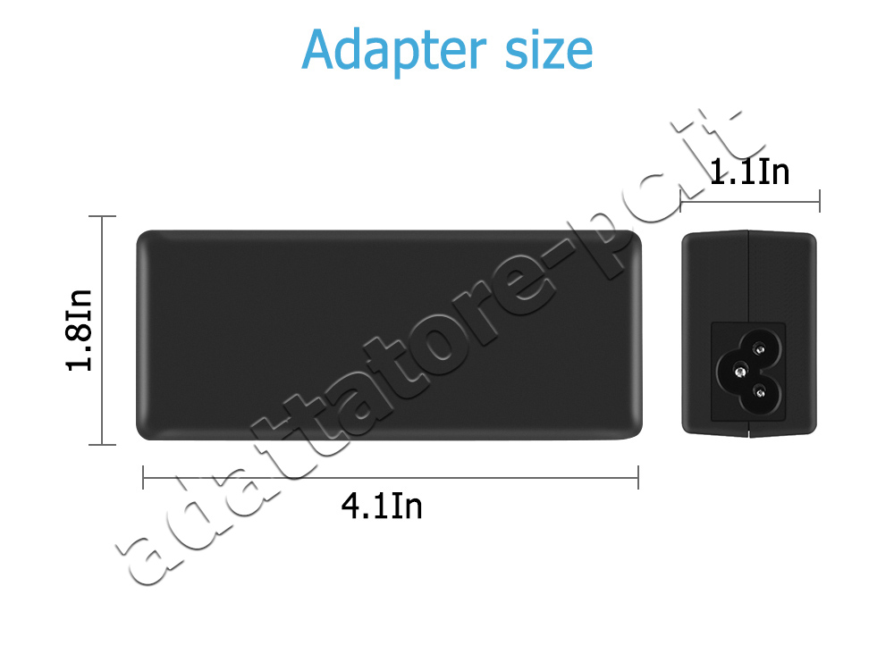 Dell Inspiron 7590 2-in-1 P84F P84F001 Alimentatore Adattatore 65W