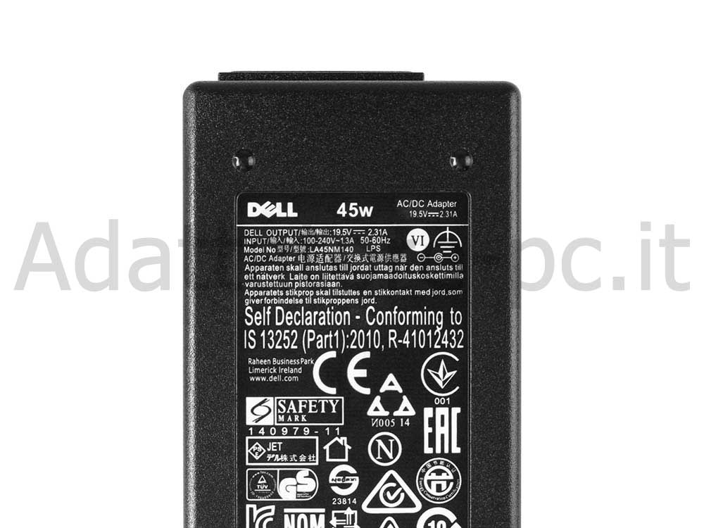 Originale Alimentatore Adattatore Dell Inspiron 15 5570 45W + Cavo