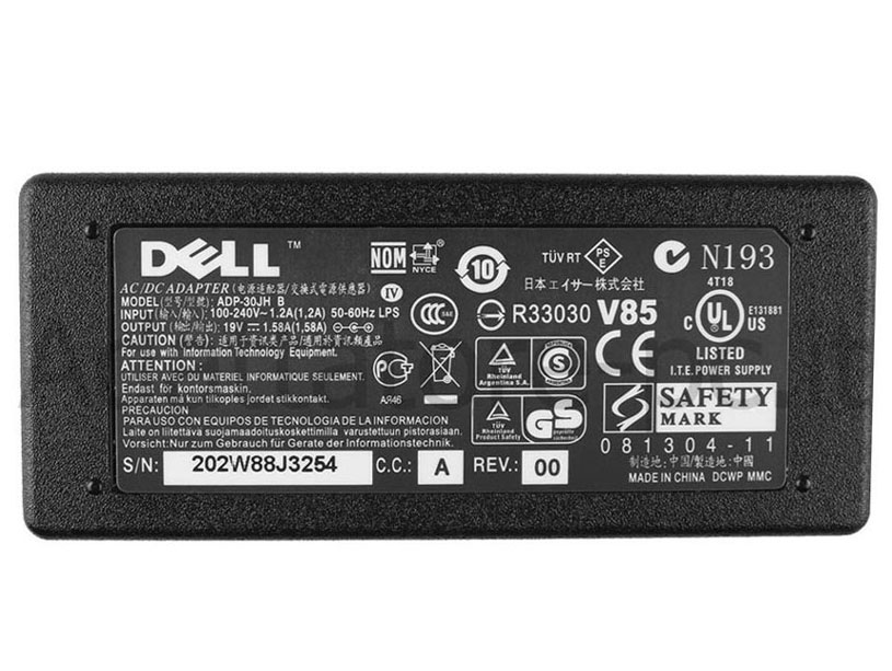 Alimentatore Adattatore Caricabatterie Dell Inspiron 1010v 1011 30W