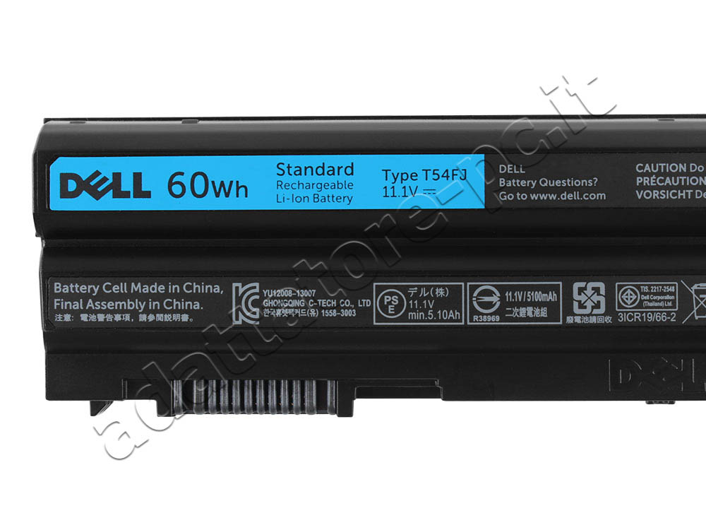 Originale 60Wh 6 Cell Batteria Dell T54FJ