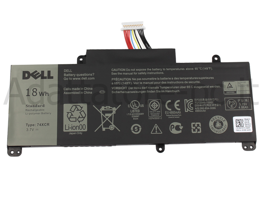 Originale 18Wh Batteria Dell Venue 8 Pro 5830 T01D T01D001