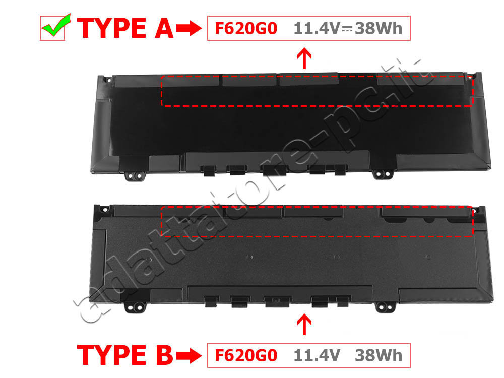 Originale 3166mAh 38Wh Batteria Dell Inspiron 13 5370 P87G001