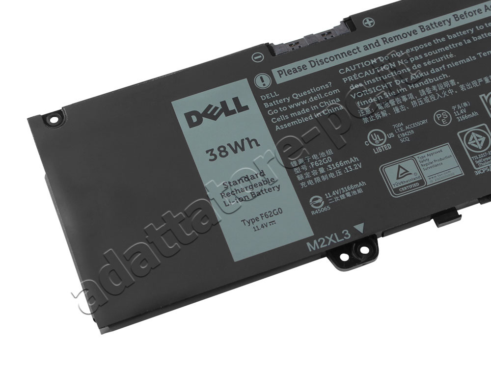 Originale 3166mAh 38Wh Batteria Dell Inspiron 13 5370 P87G001