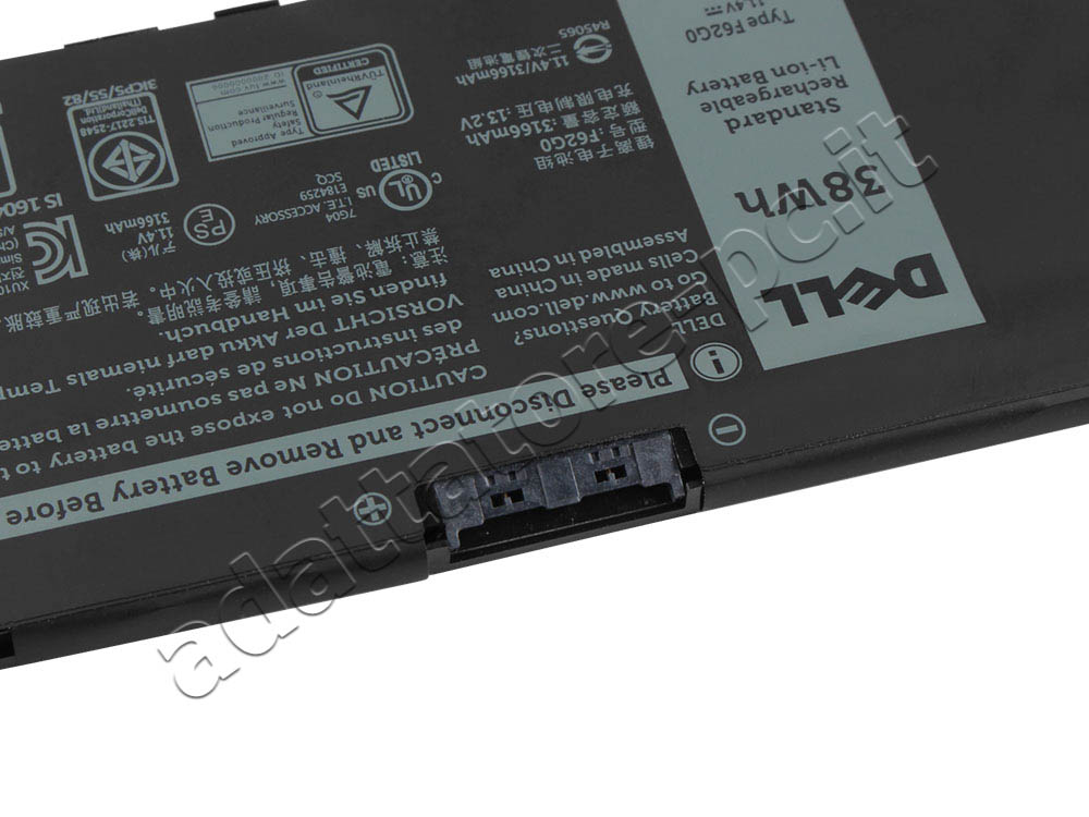 Originale 3166mAh 38Wh Batteria Dell Inspiron 13 5370 P87G001