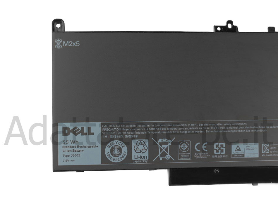 Originale 7080mAh 55Wh Batteria Dell Latitude 14 E7470-7F3M1