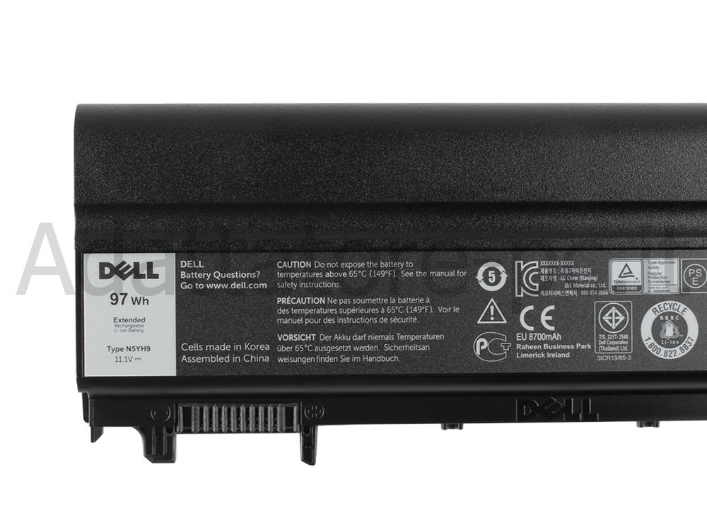 Originale 8700mAh 97Wh Batteria Dell Latitude E5440 5440-2747