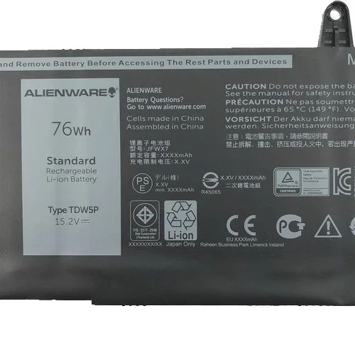 Originale Dell 04RRR3 Batteria 76Wh 5000mAh