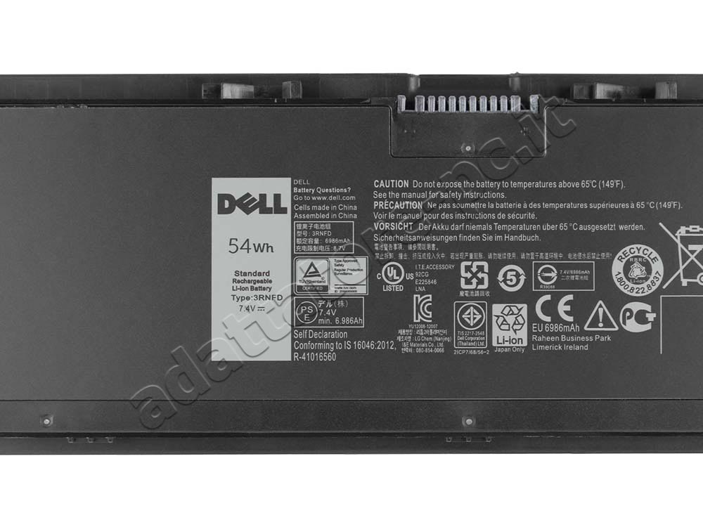 Originale 7300mAh 54Wh 6-Cell Dell Latitude E7440 Batteria