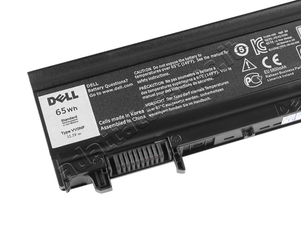 Originale 5800mAh 65Wh 6 Cell Batteria Dell Latitude 14 E5440 Serie