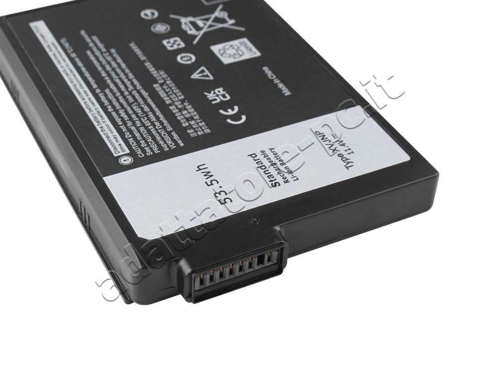 Originale 4457mAh 53.5Wh 3-Cell Dell XVJNP KD1CT Batteria