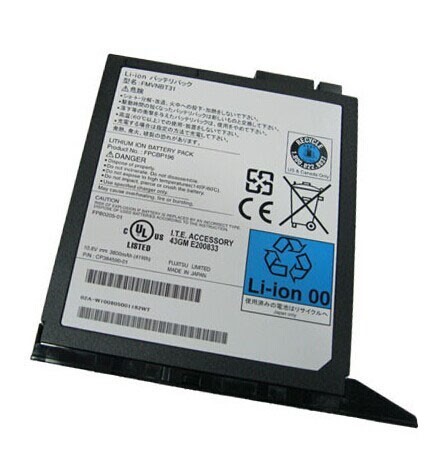 Originale Fujitsu Lifebook T1010 Media Bay Batteria 41Wh 6-Cell