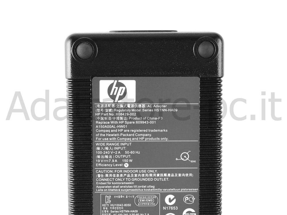 Originale Alimentatore Adattatore Caricabatterie HP 519331-002 150W