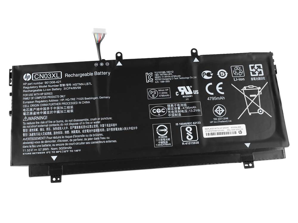 5020mAh 57.9Wh 3-Cell HP ENVY 13-ab002ng 13-ab015nb Batteria