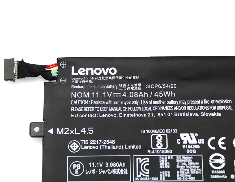 Originale Lenovo 01AV411 Batteria 45Wh 3750mAh