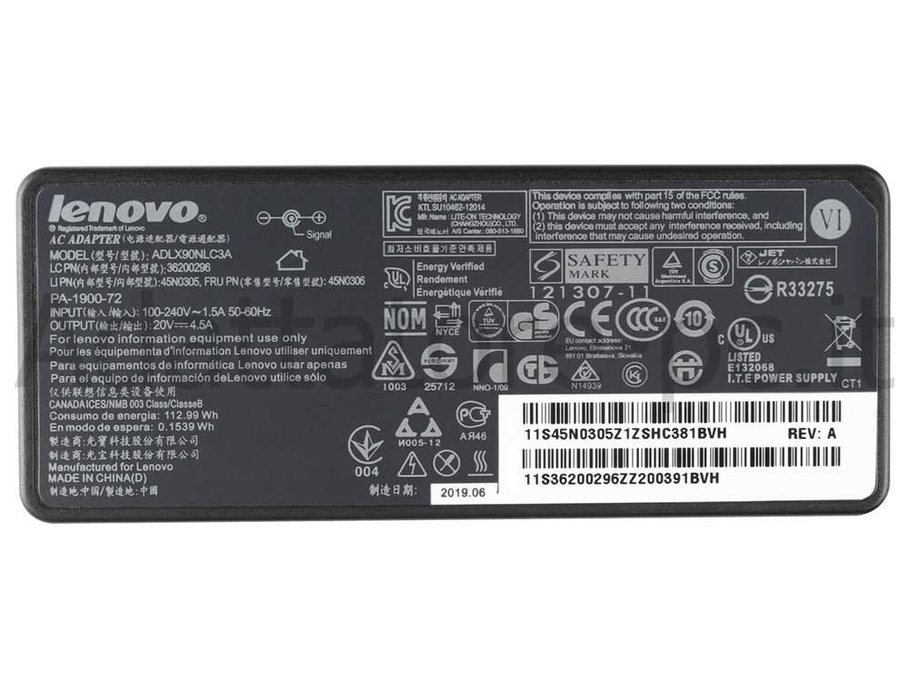 Originale Alimentatore Adattatore Caricabatterie Lenovo ThinkPad T61p 8897 90W