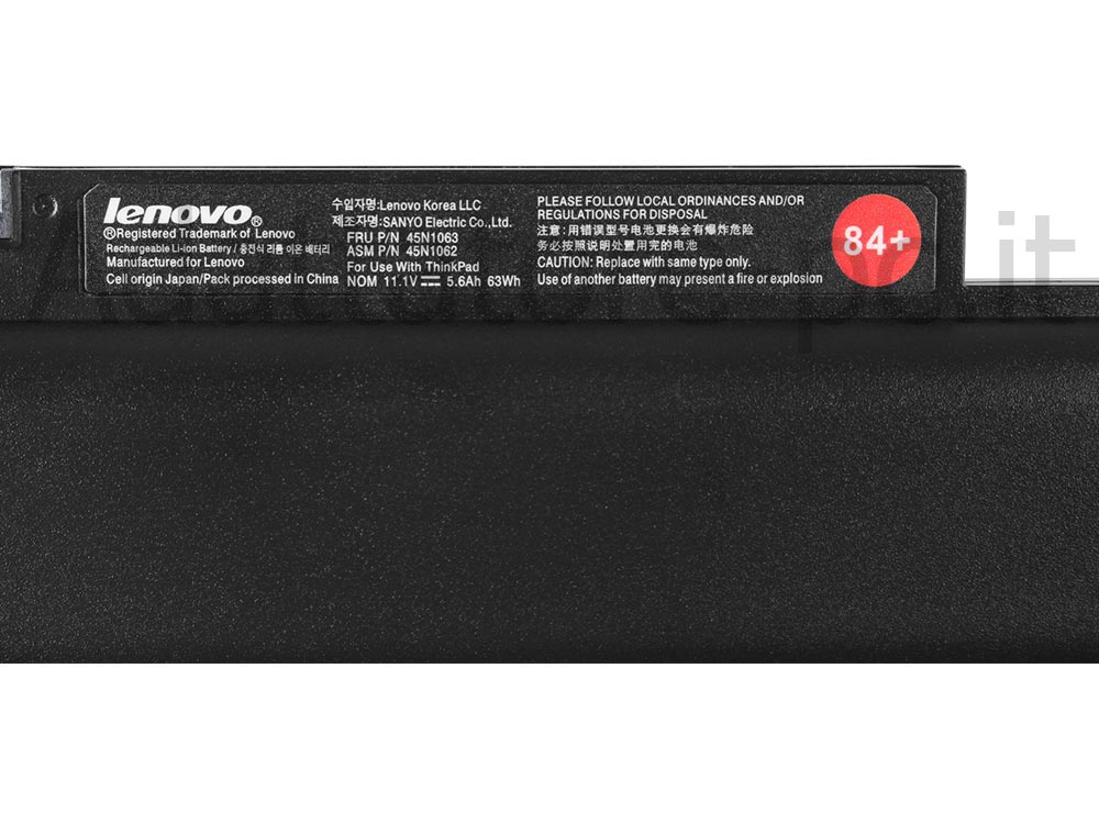 Originale 5.6Ah 63Whr 6 Cell Batteria Lenovo Thinkpad X121E X130E L330