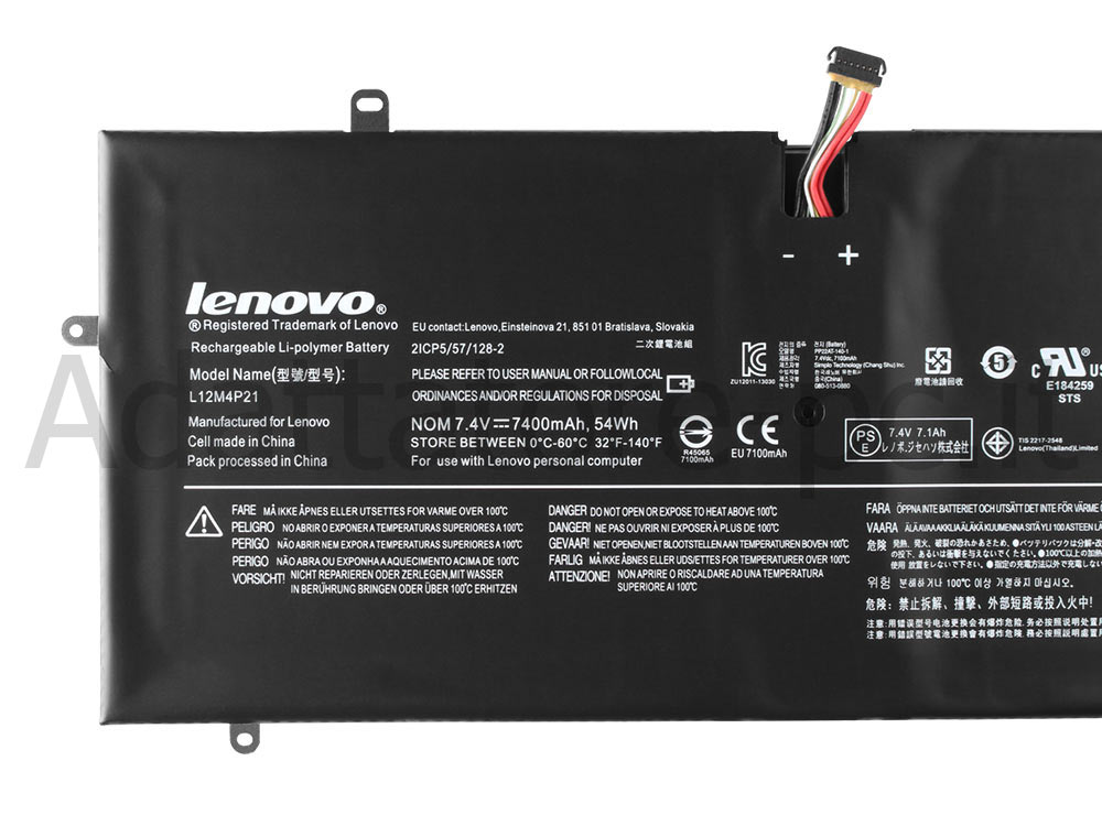 Lenovo L12M4P21 121500156 Yoga 2 pro 13 Batteria