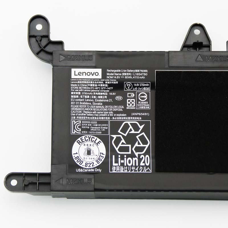 4110mAh 60Wh 4-Cell Lenovo Legion Y720-15IKB 80VR002YGE Batteria