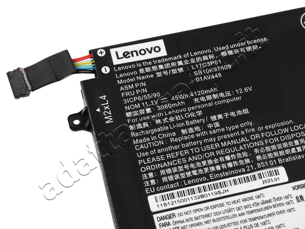 Originale Lenovo 01AV448 Batteria 45Wh 4050mAh