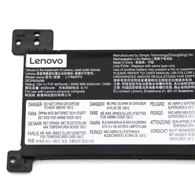 4670mAh 35Wh 2-Cell Lenovo 5B10Q62140 5B10R24749 Batteria