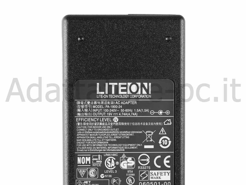 Originale LiteOn SLS0713A19K25LF Alimentatore Adattatore 90W