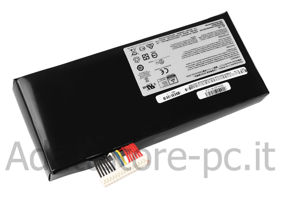 83.5Whr 9 Cell 7500mAh Batteria MSI GT72 Dominator Pro G-1438-32